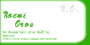 noemi oros business card